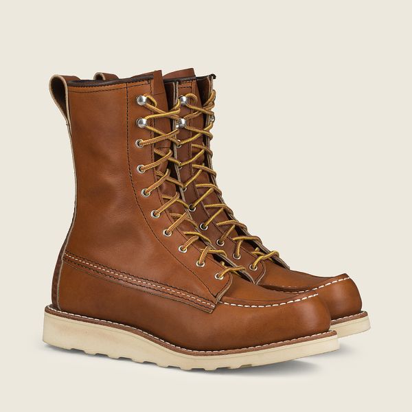 レッド ウィング(Red Wing) 8-Inch Moc - トールレガシーレザー ブーツ レディース Oro JP15346